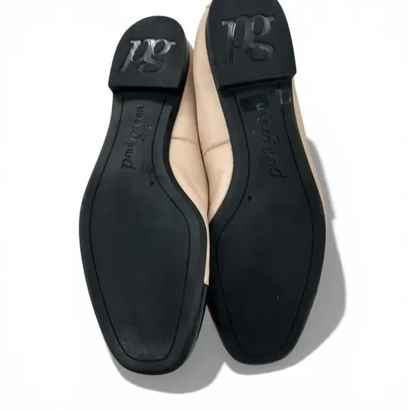 Paul Green $398 Leather 1000 Ballet Flat Black Biscuit Bow Cap Toe Women AU 4 - Picture 14 of 15